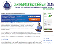 Tablet Screenshot of certifiednursingassistantonline.com